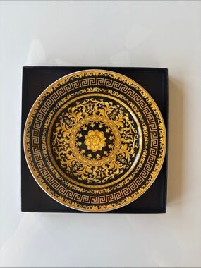 Versace Rosenthal Floralia Gold Small Plate